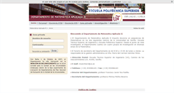 Desktop Screenshot of matematicaaplicada2.es
